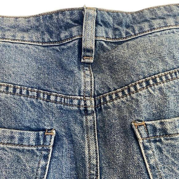 Free People We The Free Zip It Up 100% Cotton Denim Jean Skirt Women Sz 30 - Picture 8 of 10